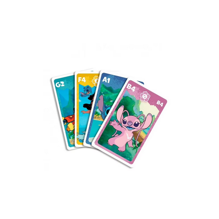Jeux de société -  Jeu de Familles 4 en 1 : Stitch