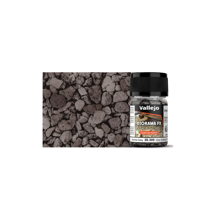 Diorama FX Vallejo Landscape Texture : Sable et Graviers Granit gris (2-5 mm)