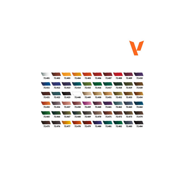 Peinture Vallejo - Mallette 60 teintes - Xpress Color :