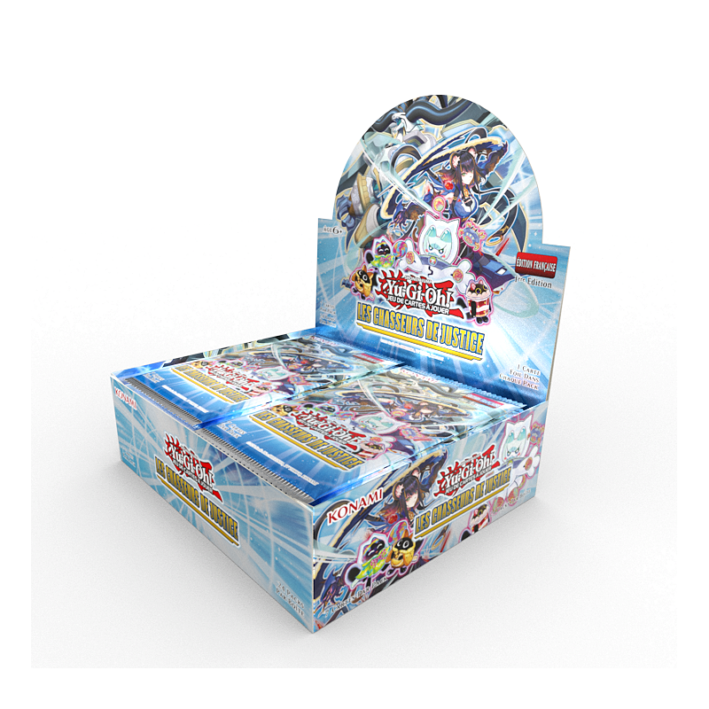 Précommande : YGO - Booster Yu-Gi-Oh! Les Chasseurs de Justice - Boite Complète Précommande : YGO - Booster Yu-Gi-Oh! Les Chasseurs de Justice - Boite Complète