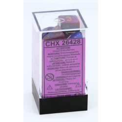Dés - Chessex - Set de 7 Dés - JDR - Gemini : Bleu/Violet/Or