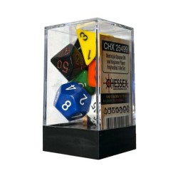 Dés - Chessex - Set de 7 Dés - JDR - Nostalgia Opaque GM : Multicolor