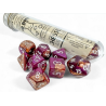 Dés - Chessex - Lab Dice : Gemini Copper-Purple/white Luminary™ Polyhedral 7