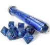 Dés - Chessex - Lab Dice : Borealis Midnight/copper Luminary™ Polyhedral 7
