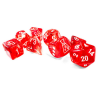 Dés - Chessex - Lab Dice : Borealis Passion/white Luminary™ Polyhedral 7
