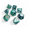 Dés - Chessex - Lab Dice : Lustrous Neptune/grey Luminary™ Polyhedral 7
