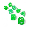 Dés - Chessex - Lab Dice : Nebula Gelatinous/white Luminary™ Polyhedral 7
