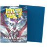 Dragon Shield - 100 Standard Sleeves - Matte : Cobalt & Silver