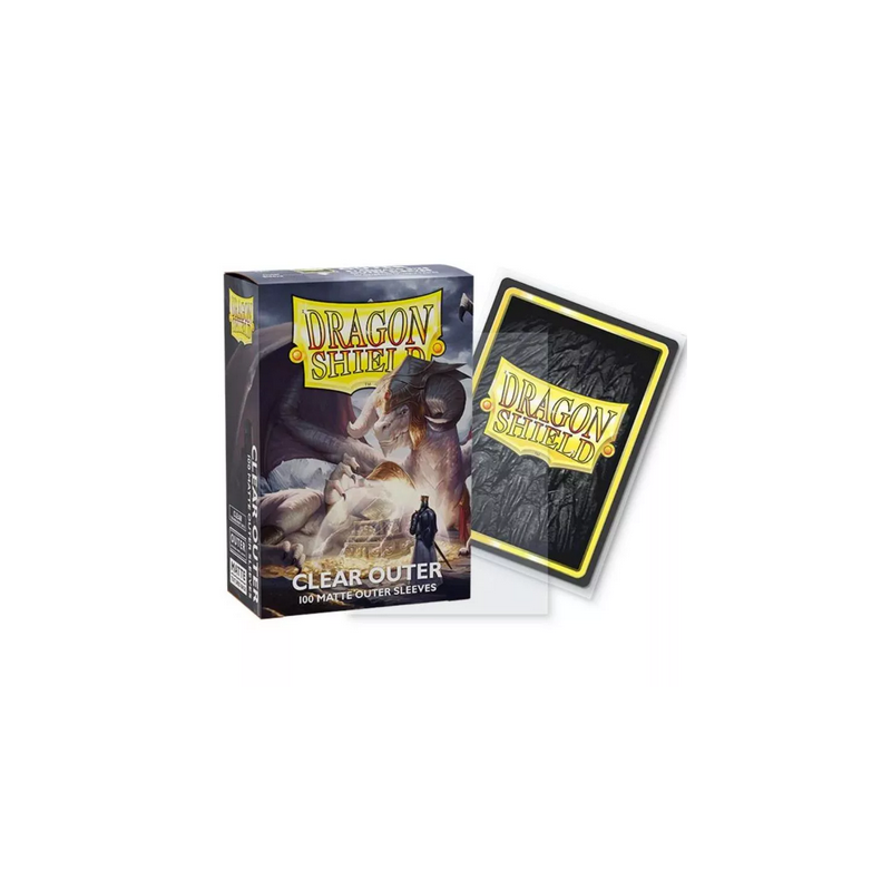 Dragon Shield - 100 Standard Sleeves - Matte Outer Sleeve : Transparent Dragon Shield - 100 Standard Sleeves - Matte Outer Sleeve : Transparent
