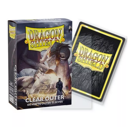 Dragon Shield - 100 Standard Sleeves - Matte Outer Sleeve : Transparent