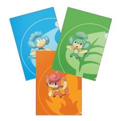 Ultra Pro - Pack de 3 folios de tournoi - Pokémon : Feuillajou, Flotajou et Flamajou