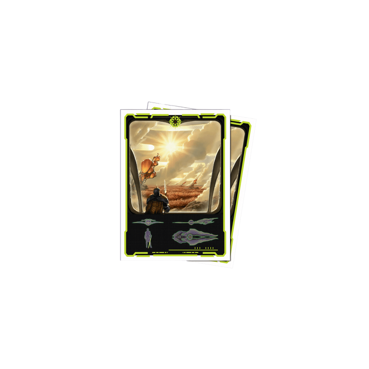 MTG - UltraPro Apex Sleeves - Edge of Eternities : Adagia, Windswept Bastion (105)