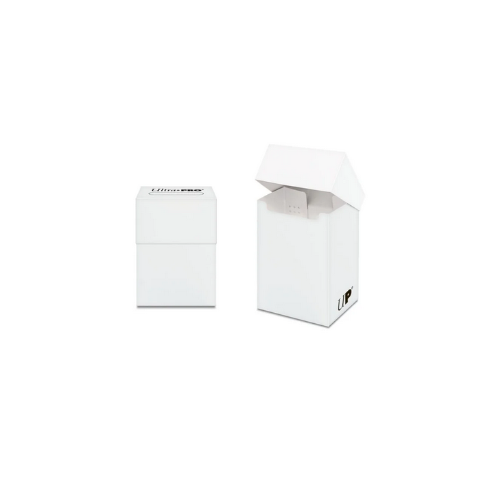 Ultra Pro - Deck Box - Boîte de Rangement 80+ : Blanc