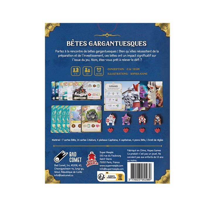 Jeux de société - Wondrous Creatures : Extension Bêtes Gargantuesques