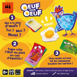 Jeux de société - Oeuf pour Oeuf