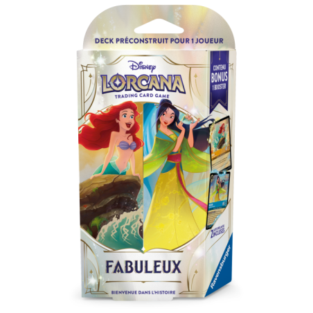 PROCHAINEMENT : Disney Lorcana - Fabuleux : Deck de démarrage - Ariel et Mulan