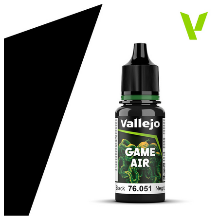 Peinture Vallejo Games Air : Black - Negro