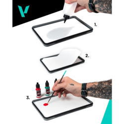 Accessoires de modélisation Vallejo : Set palette humide