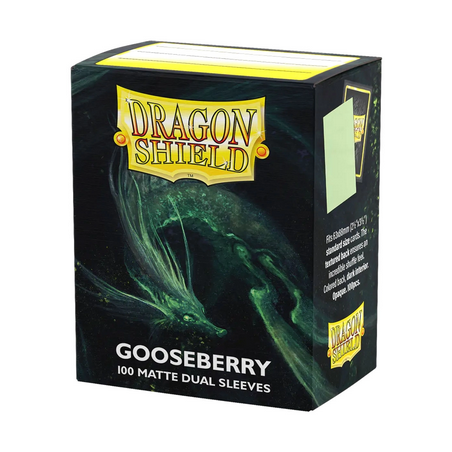 Protège-cartes Dragon Shield - 100 Standard Sleeves Matte : Gooseberry