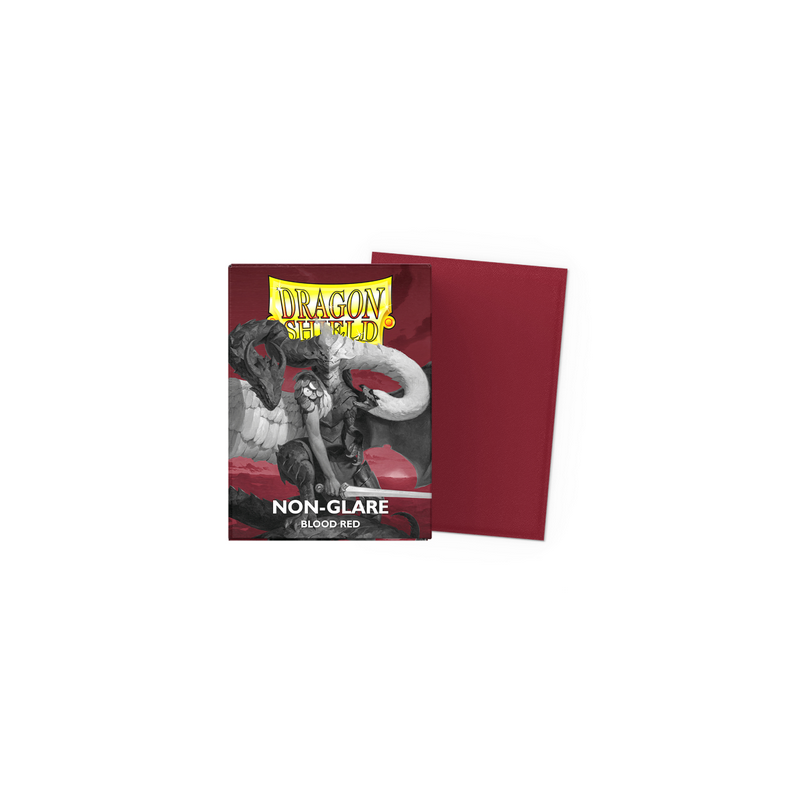 Protège-cartes Dragon Shield - 100 Standard Sleeves Non-Glare : Blood Red Protège-cartes Dragon Shield - 100 Standard Sleeves Non-Glare : Blood Red