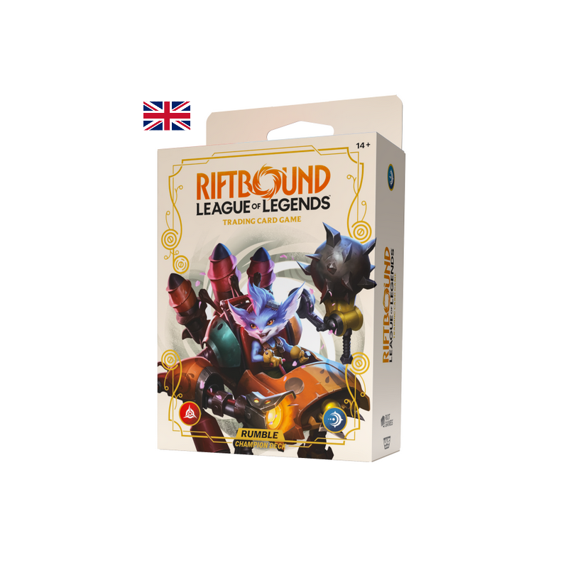 PROCHAINEMENT : Riftbound: League Of Legends - Spiritforged - Deck Rumble - Anglais PROCHAINEMENT : Riftbound: League Of Legends - Spiritforged - Deck Rumble - Anglais