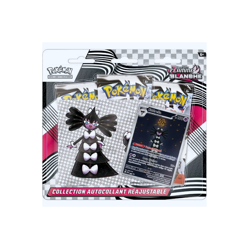 Pokémon - Tripack Collection Autocollant Réajustable - Flamme Blanche EV10.5 : Sidérella Pokémon - Tripack Collection Autocollant Réajustable - Flamme Blanche EV10.5 : Sidérella