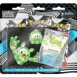 Pokémon - Tripack Collection Autocollant Réajustable - Foudre Noire EV10.5 : Symbios