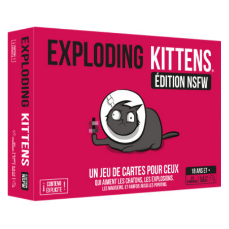 Jeux de société - Exploding Kittens : NSFW Edition rose