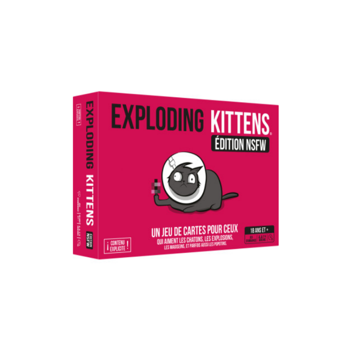Jeux de société - Exploding Kittens : NSFW Edition rose