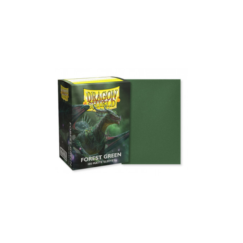 Protège-cartes Dragon Shield - 100 Standard Sleeves Matte Forest Green