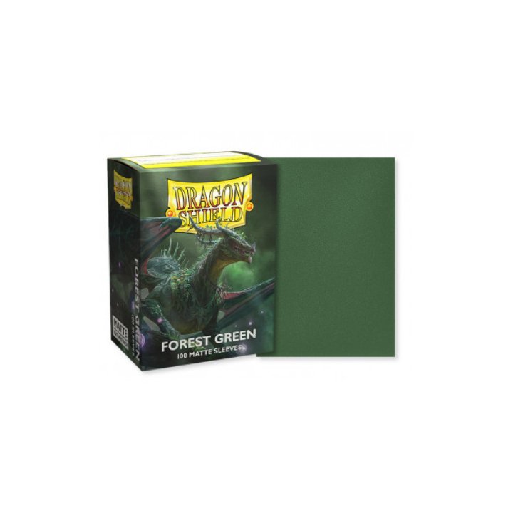 Protège-cartes Dragon Shield - 100 Standard Sleeves Matte Forest Green
