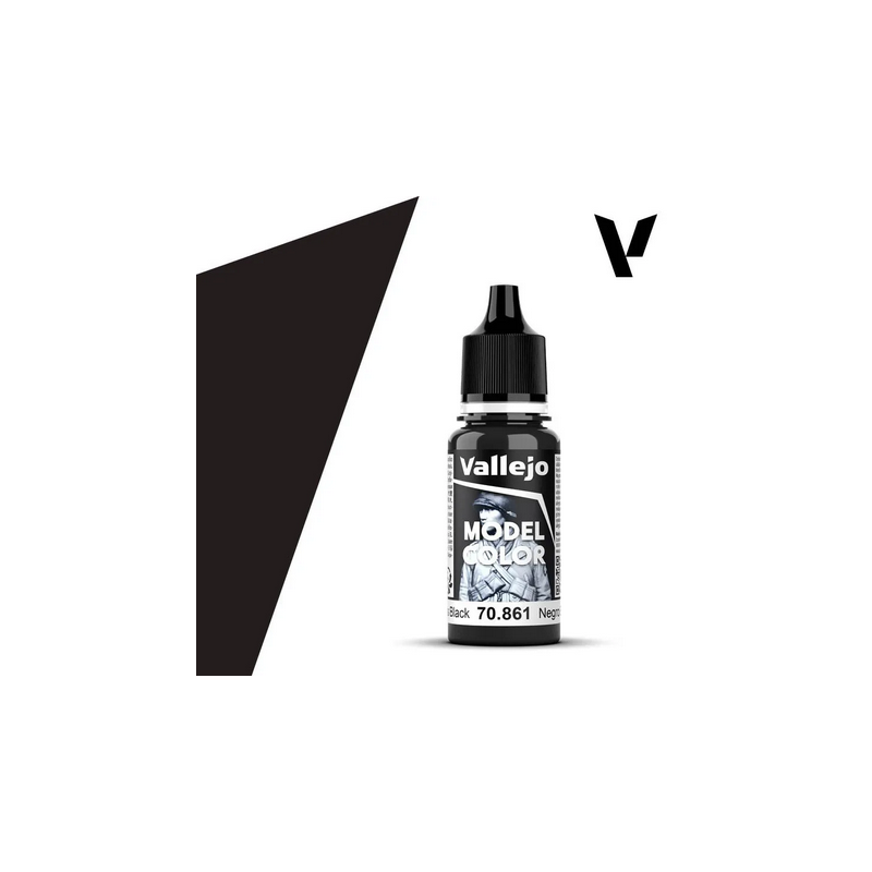 Peinture Vallejo Model Color : Gloss Black - Negro Brillante