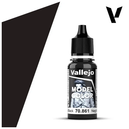Peinture Vallejo Model Color : Gloss Black - Negro Brillante