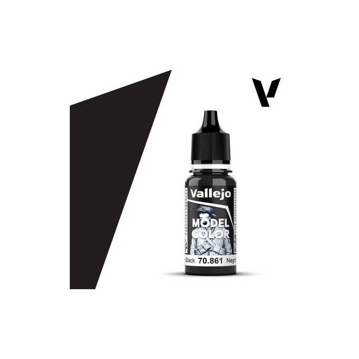 Peinture Vallejo Model Color : Gloss Black - Negro Brillante