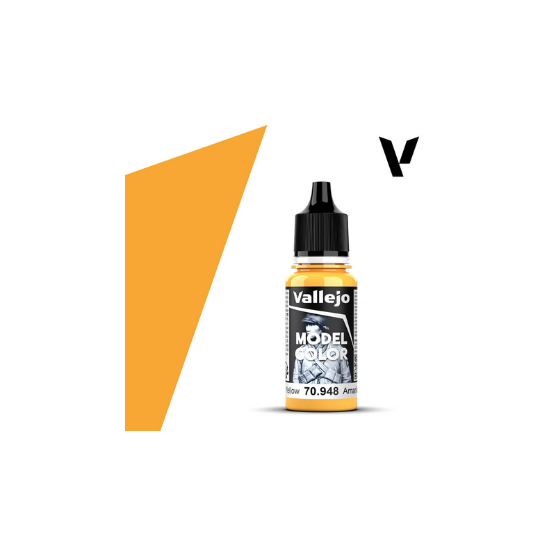 Peinture Vallejo Model Color : Golen Yellow - Amarillo Dorado
