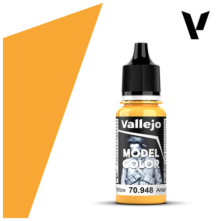 Peinture Vallejo Model Color : Golen Yellow - Amarillo Dorado