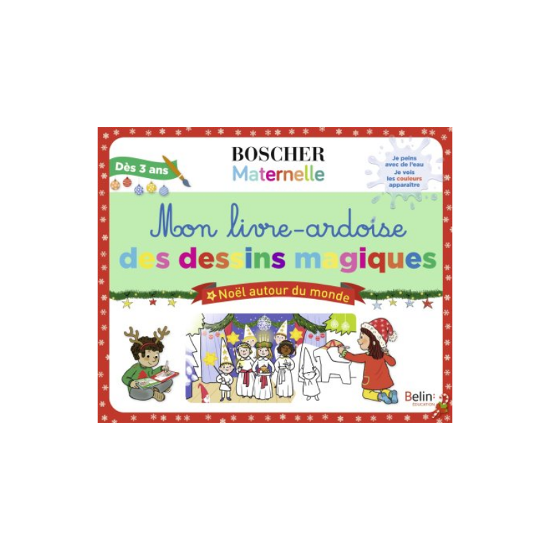 Livre ardoise magique - Noel autour du monde