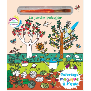 Livre coloriage - Le jardin potager