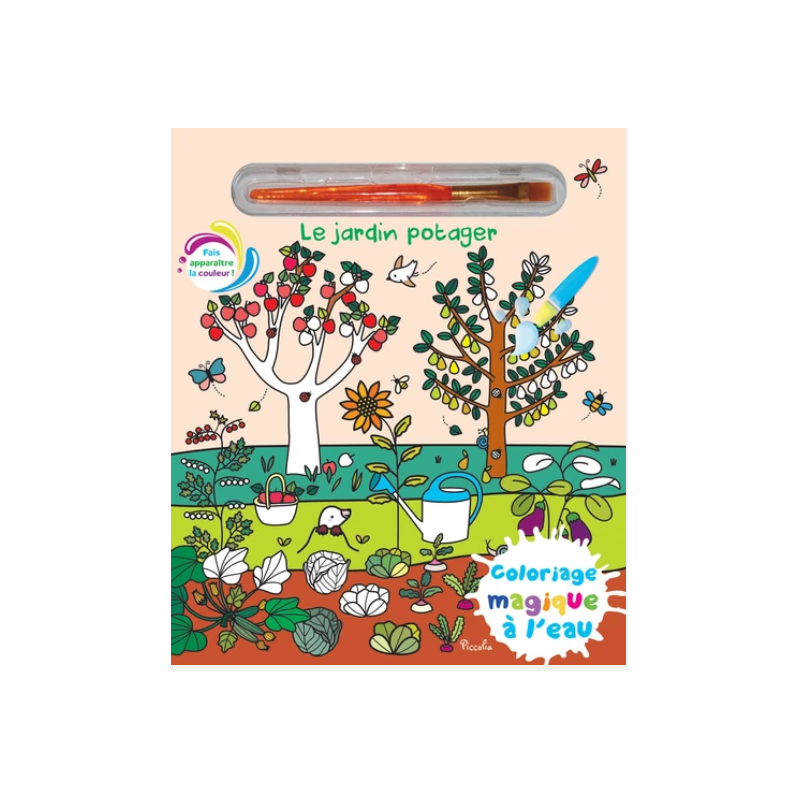 Livre coloriage - Le jardin potager