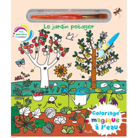 Livre coloriage - Le jardin potager