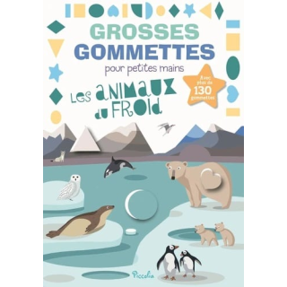 Livre Gommettes - Grosses Gommettes pour petites mains - Les Animaux du Froid