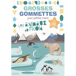 Livre Gommettes - Grosses Gommettes pour petites mains - Les Animaux du Froid