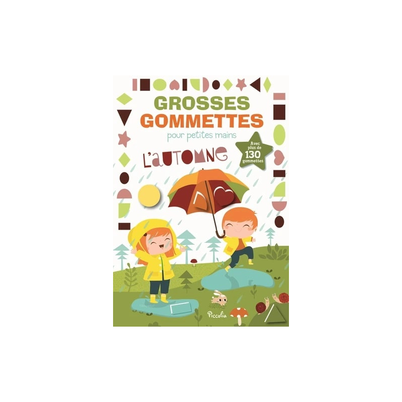 Livre Gommettes - Grosses Gommettes pour petites mains - L'Automne