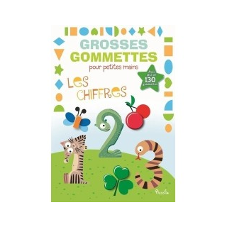 Livre Gommettes - Grosses Gommettes pour petites mains - Les Chiffres