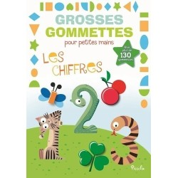 Livre Gommettes - Grosses Gommettes pour petites mains - Les Chiffres