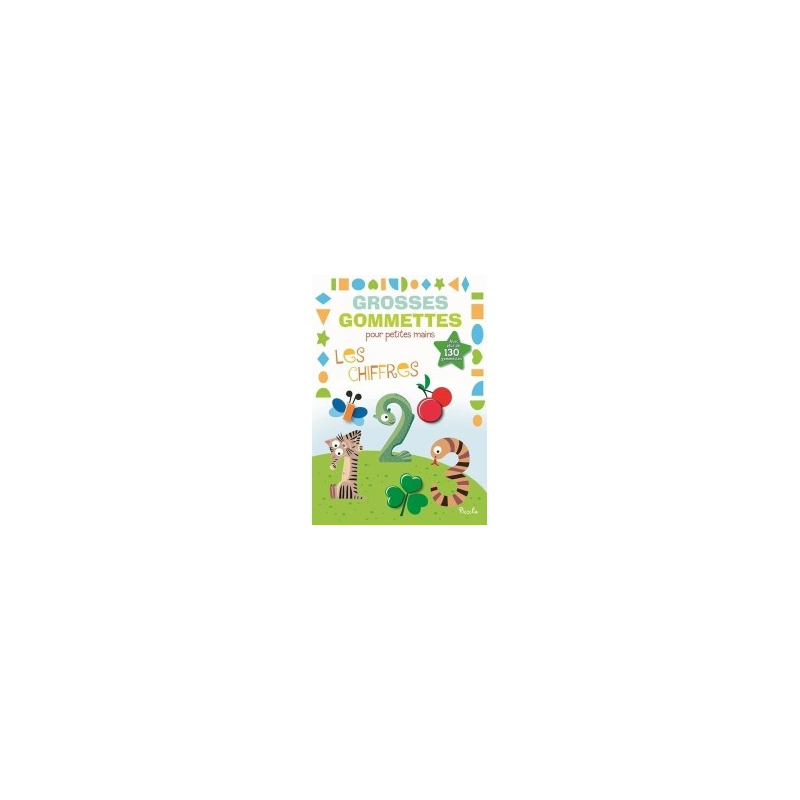 Livre Gommettes - Grosses Gommettes pour petites mains - Les Chiffres