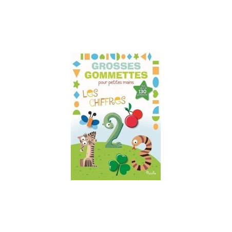 Livre Gommettes - Grosses Gommettes pour petites mains - Les Chiffres