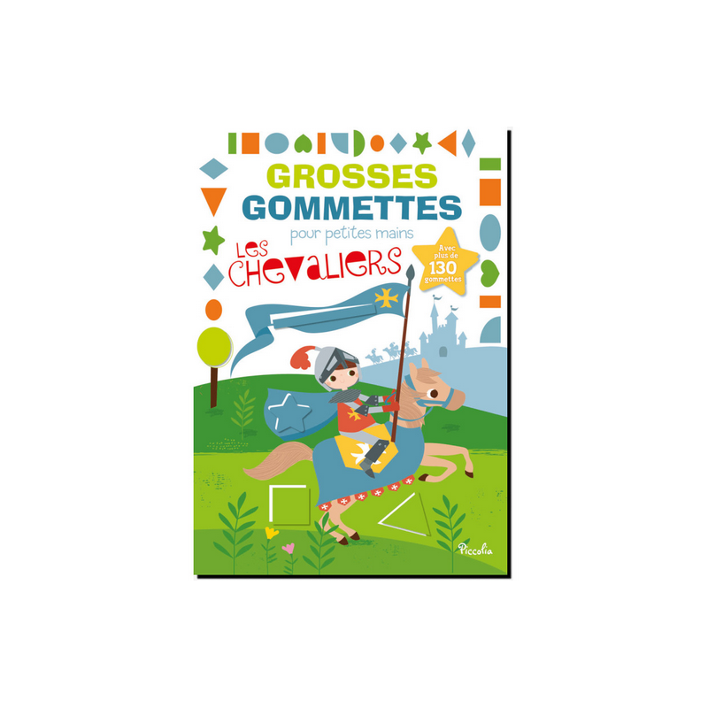 Livre Gommettes - Grosses Gommettes pour petites mains - Les Chevaliers