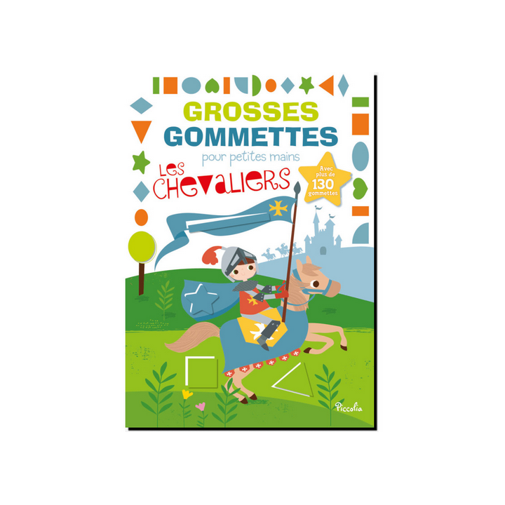 Livre Gommettes - Grosses Gommettes pour petites mains - Les Chevaliers