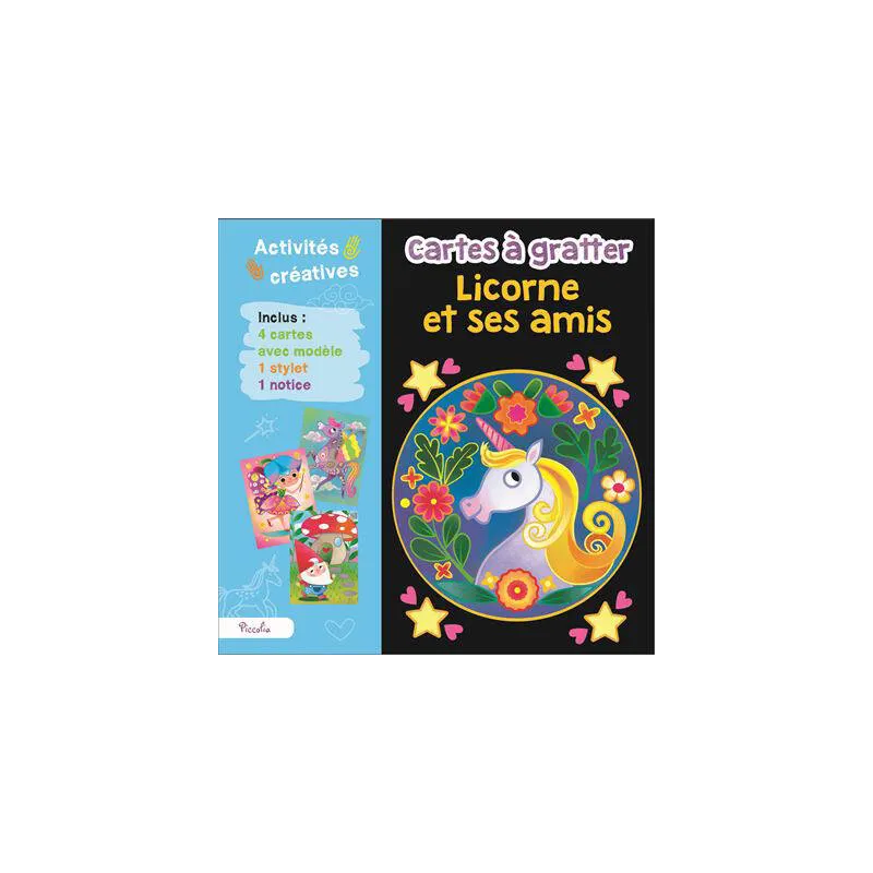Cartes à gratter : Licorne et ses amis Cartes à gratter : Licorne et ses amis